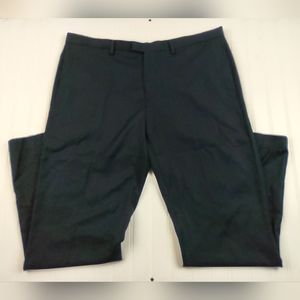 Calvin Klein NWT Dress Pants Straight Fit 32" Ins Officer Navy Striped Business